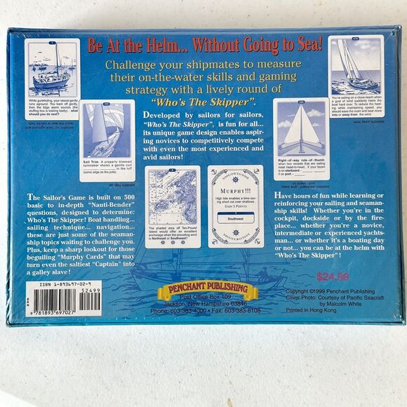 WHO'S THE SKIPPER?  Boaters Game Motor or Sail Fun & Educational  NEW SEALED - Picture 2 of 6